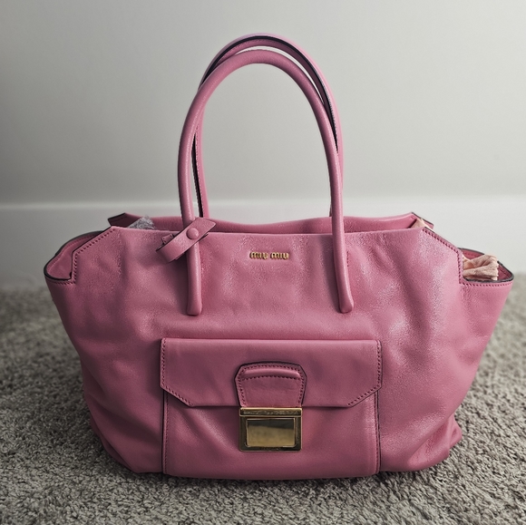 Miu Miu Soft Leather Tote! sold - Picture 12 of 17